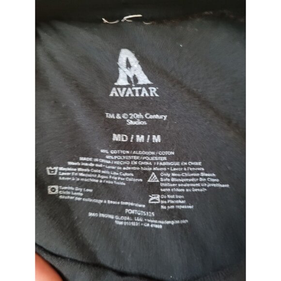 Avatar Pandora Native Scene Boys Size M Black Graphic Tee Short Sleeve Crew Neck - Picture 5 of 5